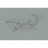 Picture Photo Wallpaper Non-Woven Blue Whale Dots green black 2