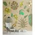 Image Photo Wallpaper Non-Woven Tropic Flamingo beige green 1