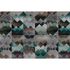 Image Photo Wallpaper Non-Woven Vintage Zig-Zag blue colourful 2