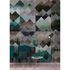 Picture Photo Wallpaper Non-Woven Vintage Zig-Zag blue colourful 1