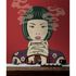 Picture Photo Wallpaper Non-Woven Retro Japan Tea red beige 1