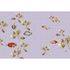 Picture Photo Wallpaper Non-Woven Fishes Leaves Waves purple 2