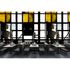 Image Photo Wallpaper Non-Woven Window Bistro yellow black 1