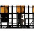 Image Photo Wallpaper Non-Woven Window Gastro orange black 2