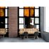 Picture Photo Wallpaper Non-Woven Window Gastro orange black 1