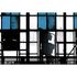 Image Photo Wallpaper Non-Woven Window Studio blue black 2