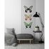 Picture Photo Wallpaper Panel Non-Woven Butterflies green 1
