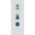 Image Photo Wallpaper Panel Non-Woven Bugs Textile grey blue 2