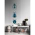 Picture Photo Wallpaper Panel Non-Woven Bugs Textile grey blue 1