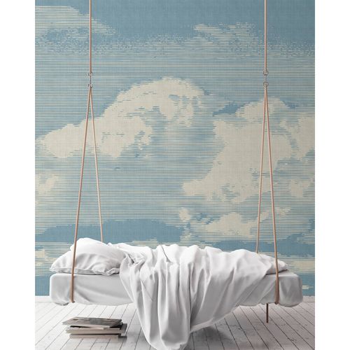 Picture Photo Wallpaper Non-Woven Clouds Heaven blue white