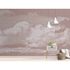Picture Photo Wallpaper Non-Woven Clouds Heaven taupe white 1