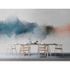 Picture Photo Wallpaper Non-Woven Watercolour grey blue 1