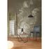 Image Photo Wallpaper Non-Woven Flowers Checked taupe 1