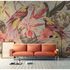 Picture Photo Wallpaper Non-Woven Birds Exotic beige pink red 1