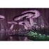 Image Photo Wallpaper Non-Woven Mushrooms Mystical violet green 2
