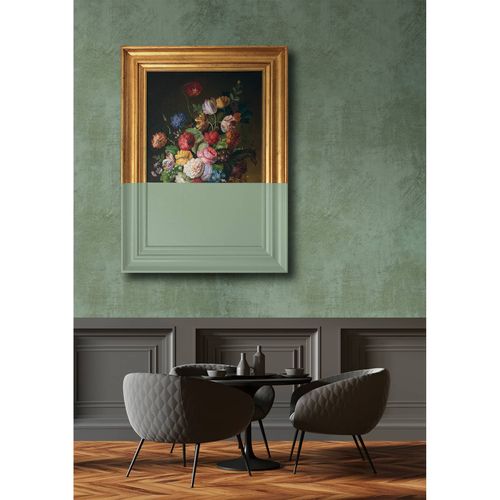 Image Photo Wallpaper Non-Woven Painting Concrete green