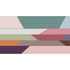 Image Photo Wallpaper Non-Woven Geometry Retro pink grey 2