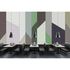 Picture Photo Wallpaper Non-Woven Geometry Retro green grey 1