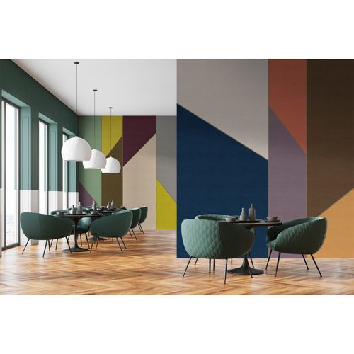 Picture Photo Wallpaper Non-Woven Geometry Retro colourful