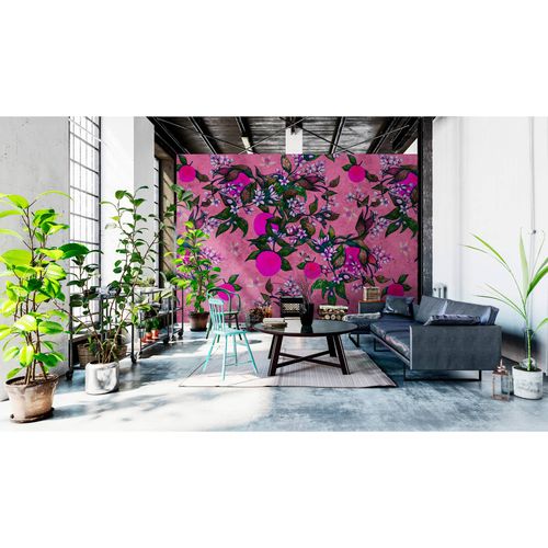 Image Photo Wallpaper Non-Woven Fruits Exotic pink violet