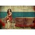 Image Photo Wallpaper Non-Woven Women Wood Vacation red beige 2
