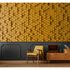 Picture Photo Wallpaper Non-Woven Combs 3D Graphic yellow black 1
