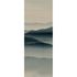 Image Photo Wallpaper Panel Non-Woven Trees Fog beige blue 2