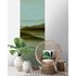 Picture Photo Wallpaper Panel Non-Woven Trees Fog beige green 1