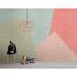 Picture Photo Wallpaper Non-Woven Graphic Wood beige green pink 1