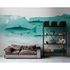 Picture Photo Wallpaper Non-Woven Fishes Sea grey green 1