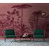Picture Photo Wallpaper Non-Woven Jurassic Plants pink red 1