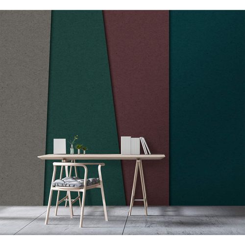 Picture Photo Wallpaper Non-Woven Geometry Retro brown green