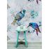 Picture Photo Wallpaper Non-Woven Birds Watercolour blue grey 1