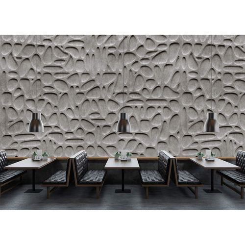 Picture Photo Wallpaper Non-Woven 3D Concrete Stone grey black