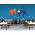 Image Photo Wallpaper Non-Woven Pop-Art Monkeys beige blue 1