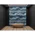 Photo Wallpaper Non-Woven Mosaic Waves blue turquoise 1