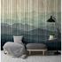 Picture Photo Wallpaper Non-Woven Mountains Watercolour Wood beige 1
