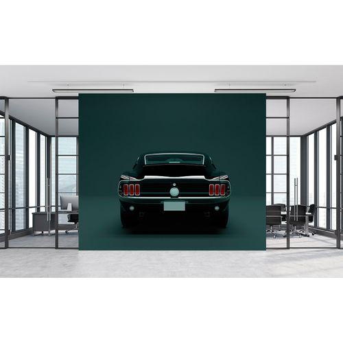 Picture Photo Wallpaper Non-Woven Mustang Back blue black