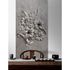 Picture Photo Wallpaper Panel Non-Woven 3D Flowers grey 1