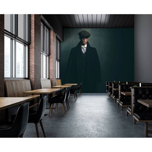 Picture Photo Wallpaper Non-Woven Man Roger Cap blue black