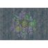 Image Photo Wallpaper Non-Woven Vintage Flowers Wood green 2