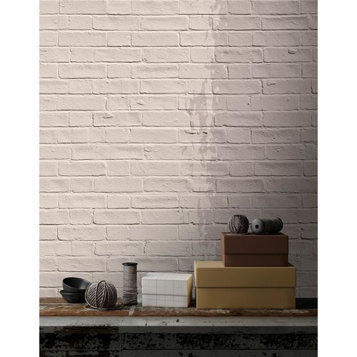 Picture Photo Wallpaper Non-Woven Stone-Wall beige taupe