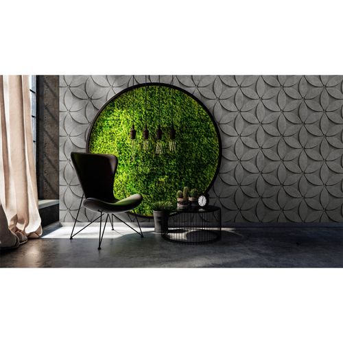 Picture Photo Wallpaper Non-Woven 3D Concrete Flower Life grey