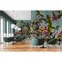 Image Photo Wallpaper Non-Woven Tropic Flowers green purple 1