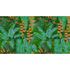 Image Photo Wallpaper Non-Woven Tropic Leaves green orange 2
