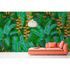 Picture Photo Wallpaper Non-Woven Tropic Leaves green orange 1