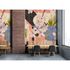 Picture Photo Wallpaper Non-Woven Flowers Vintage beige blue 1