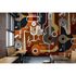 Image Photo Wallpaper Non-Woven Instruments Retro brown beige 1