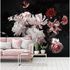 Photo Wallpaper Flowers Blossoms Floral white red black 1