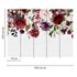 Photo Wallpaper Stone Wall Flowers white red green 3